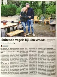 BlueWoods blauw kamperen in het Groene Woud